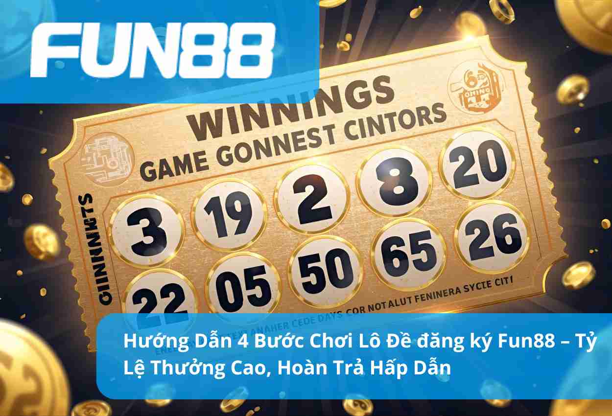 Hướng Dẫn 4 Bước Chơi Lô Đề đăng ký Fun88 – Tỷ Lệ Thưởng Cao, Hoàn Trả Hấp Dẫn